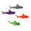12Ud Juguetes Para Nadar Dive Duoy Tiburón Multicolor 3