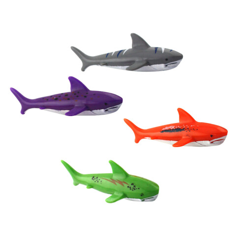 12Ud Juguetes Para Nadar Dive Duoy Tiburón Multicolor 2