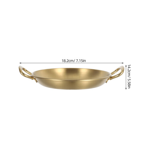 3Stk Tablett Golden Doppelte Snack Servierplatte 1