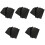Schwarze Künstliche Lederblätter Für DIY Schleifen Und Armbänder 3