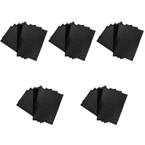 Schwarze Künstliche Lederblätter Für DIY Schleifen Und Armbänder 2
