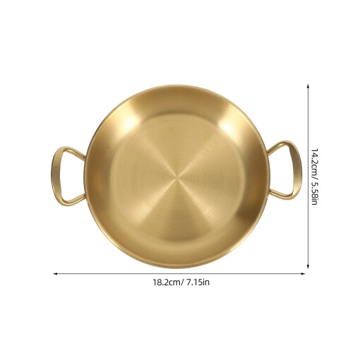 3Stk Tablett Golden Doppelte Snack Servierplatte 2