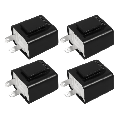 20Stk Blinkerrelais Elektronisch Schwarz ABS 1