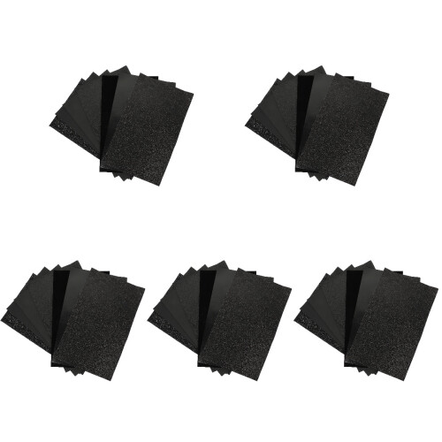 Schwarze Künstliche Lederblätter Für DIY Schleifen Und Armbänder 1