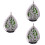 3Ud Colgante Metal Con Botella Colores Variados 6