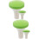 4Ud Boquilla Para Regadera Plástica Verde Control Uniforme 9