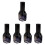10Ud De Perfume De Vidrio Negro Con Spray, 1