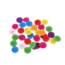 200Ud Botones Coloridos De Madera Para Ropa Infantil Y Proyectos DIY