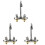 3Ud Acero Inoxidable Doble Manija Para Lavabo 4