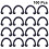 200Ud C Clips Para , Abrazaderas Plásticas Negras Para Cables 8