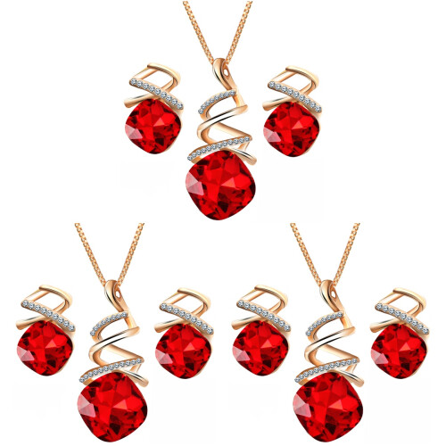 3Ud Collar Con Pendientes Para Mujer 1