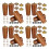 16Jgo Patas De Madera Café Para Muebles Con Elegante Y 6