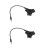 2Ud Adaptador Audio 3.5mm 5 Salidas Negro Compatible Y Funcional 5