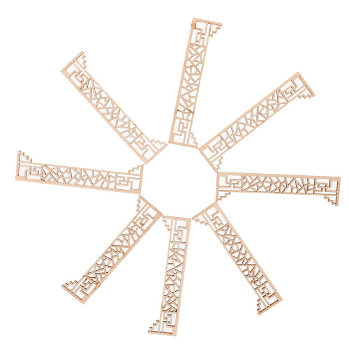 16Ud Mini Decorativo De Madera Beige Para Proyectos Creativos 2