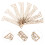 16Ud Mini Decorativo De Madera Beige Para Proyectos Creativos 11