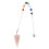 3Ud Pendulum Hexagonal Rosa Durable De Cristal Para Decoración 10