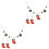 2Jgo Collar Y Aretes Con Navideños Multicolor Para Uso 5