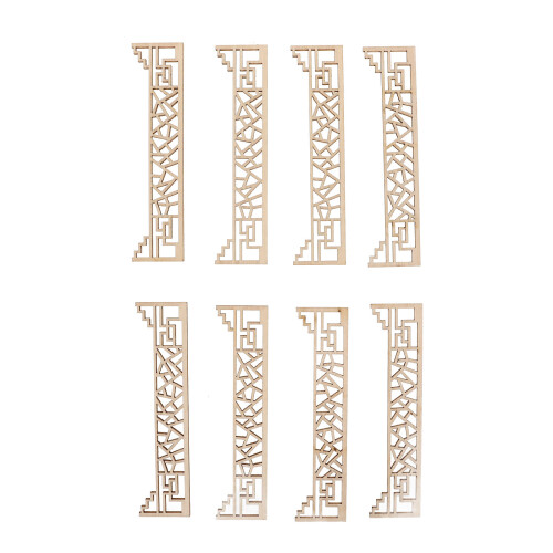 16Ud Mini Decorativo De Madera Beige Para Proyectos Creativos 1