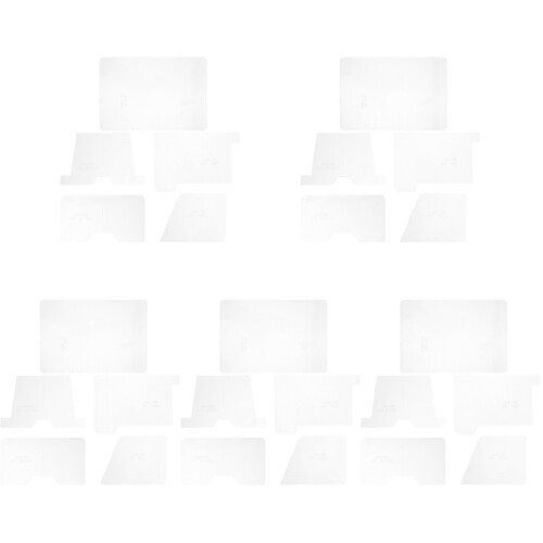 5Jgo Stencils Acrílicos Reutilizables Para Tarjetero De Cuero DIY 2