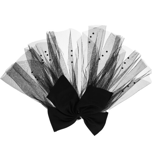 2Ud Accesorios Para Novia Negro Con Y Clip Para