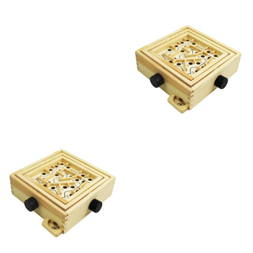 2Ud Balance Y Puzzle De Bolas Madera Para Niños 2
