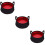 3Ud Cubeta Plegable Roja Resistente Camping Pesca Viaje 9