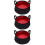 3Ud Cubeta Plegable Roja Resistente Camping Pesca Viaje 8