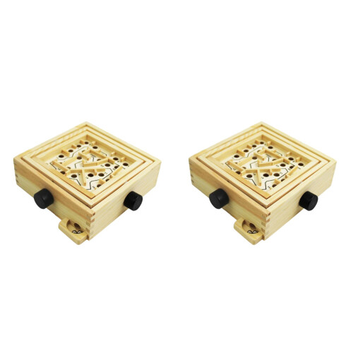 2Ud Balance Y Puzzle De Bolas Madera Para Niños 1