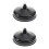 2Ud Cabezales De Ducha Retro Lluvia Negro Para Hogar 4
