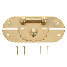 3Ud Broches Dorados De Para Cajas Antiguas Y