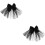 2Ud Accesorios Para Novia Negro Con Y Clip Para 8