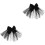 2Ud Accesorios Para Novia Negro Con Y Clip Para 5