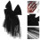 2Ud Accesorios Para Novia Negro Con Y Clip Para 11