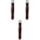 3Ud Accesorios Cocina Mango Desmontable De Olla Madera Y Hierro 4