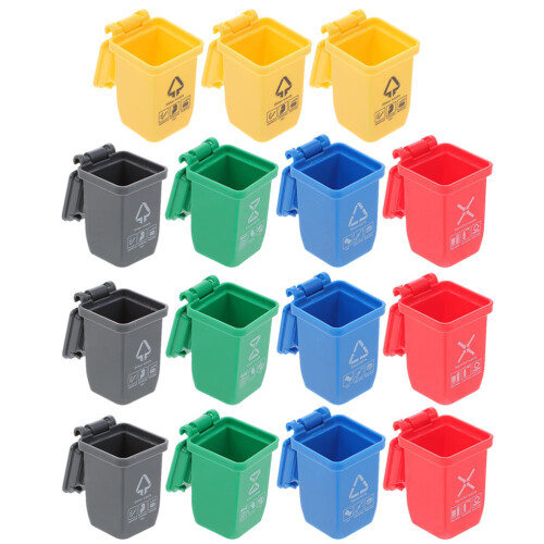 30Ud Papelera De Plástico Para Decoración Y Escenarios Mini 1