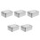 5Ud De Lata Retro Para Dulces Vintage Color Plata 5