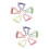 48Ud Clips De Papel Pie Multicolor Para Y Oficina 7