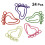 48Ud Clips De Papel Pie Multicolor Para Y Oficina 8
