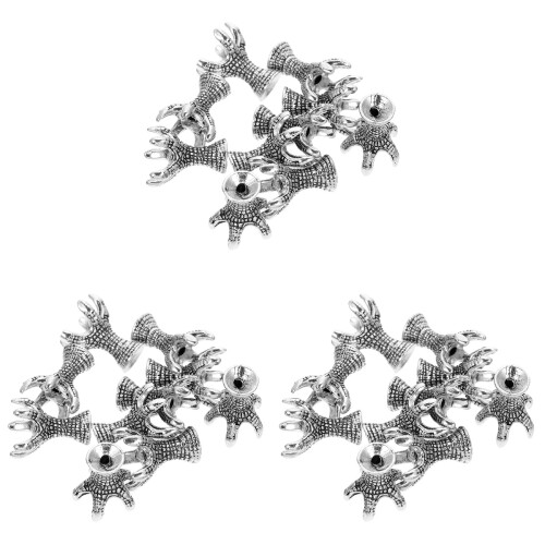 30Ud Tapas Para Material DIY Acero Titanium Para Joyería 2