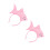 2Ud Tocados Infantiles Dorado Rosa Material Resistente Unisex 9