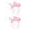 2Ud Tocados Infantiles Dorado Rosa Material Resistente Unisex 8