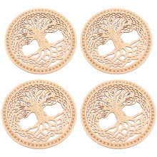 12Ud Soporte De Madera Para Ollas Y Platos