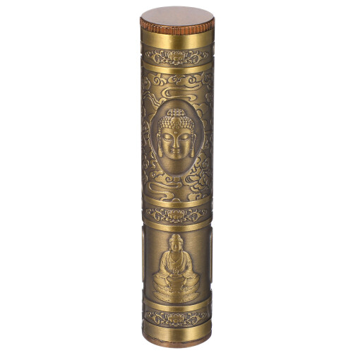 4Ud Cigarrillos Metal Dorado Protector Impermeable Compacto