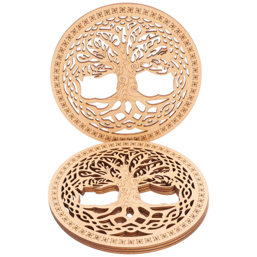 12Ud Soporte De Madera Para Ollas Y Platos 2