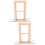 2Ud Ventana De Madera Beige Para Casa De Muñecas Accesorio Mini 9