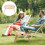 2Ud Madera Plegable Khaki Para Camping, Y Picnic 10