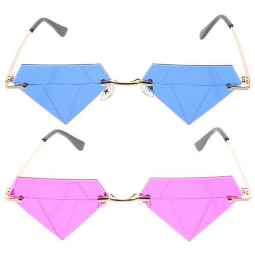 10Ud Gafas Sin Montura Cómodas Multicolor Para Decoración