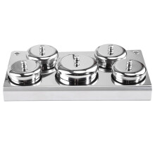 10Ud Mini Para De , Color Plata Compacto