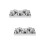 10Ud Mini Para De , Color Plata Compacto 7