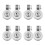 8Ud Boquilla Silbato Resistente Tetera Acero Inoxidable Plata 7
